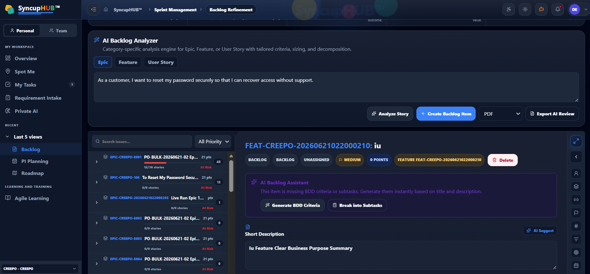 Refine: The backlog gets ready